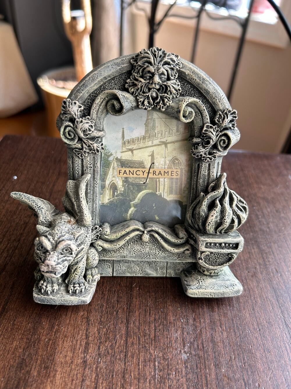 Vintage 90s UDC United Design Gargoyle Faux Stone Goth Picture Frame-ology